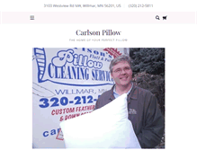 Tablet Screenshot of carlsonpillow.com